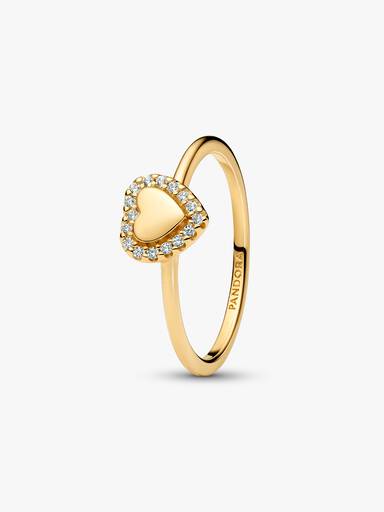 Graveerbaar Hart Halo Ring