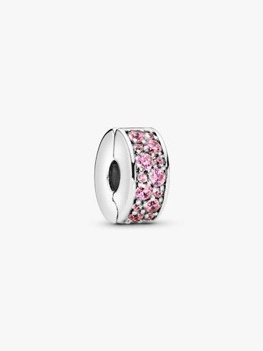 Roze Pavé Clip Bedel