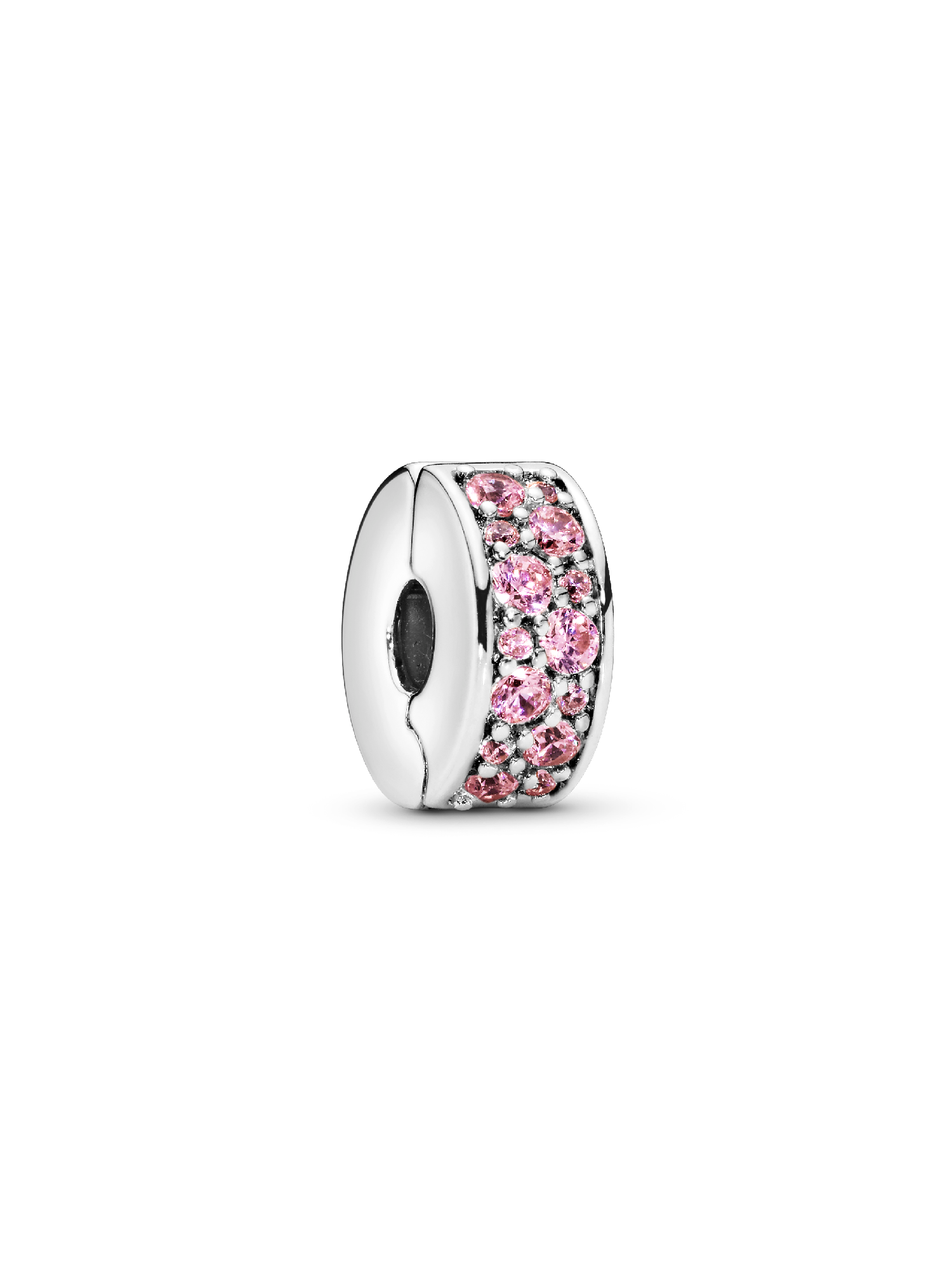 Roze Pavé Clip Bedel