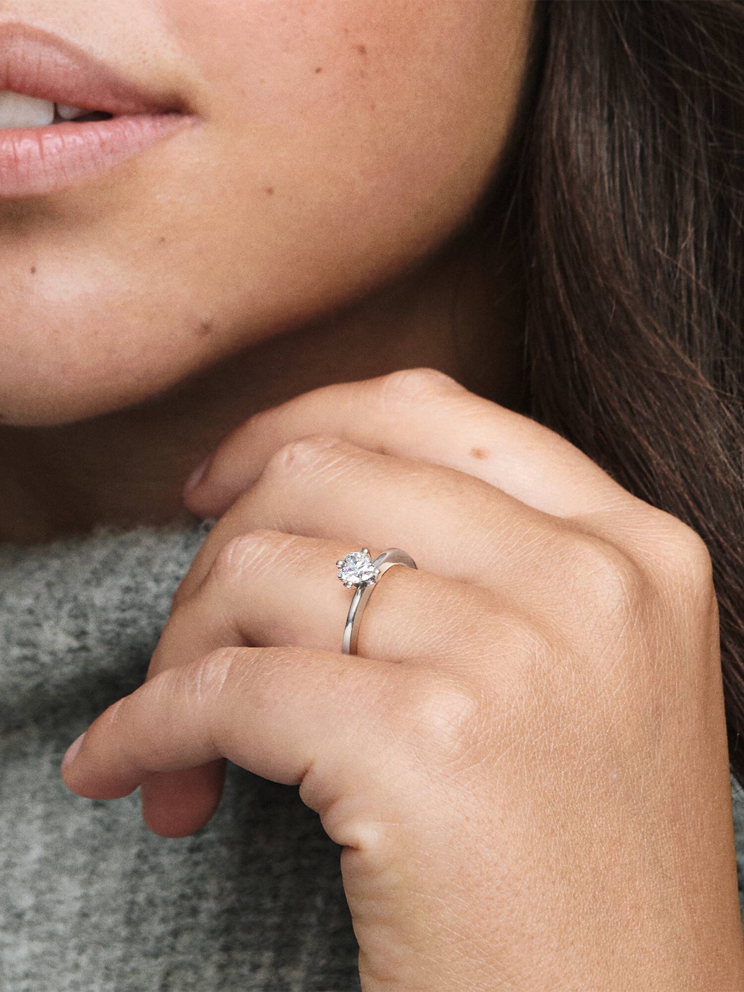 Helder Hart Solitair Ring