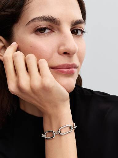 Schakelarmband met grote schakels