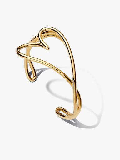 Organisch Gevormde Hart Bangle