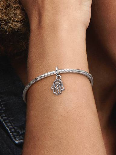 Beschermende Hamsa Hand Hangende Bedel