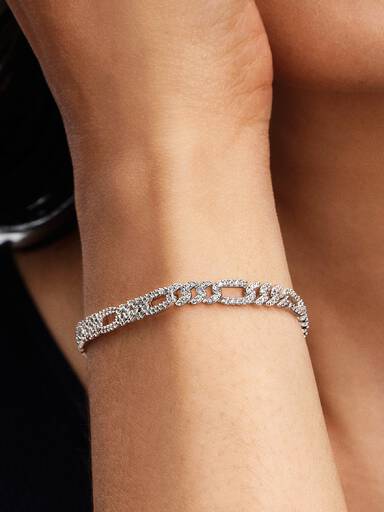 Cubaanse schakelarmband met ovalen schakels