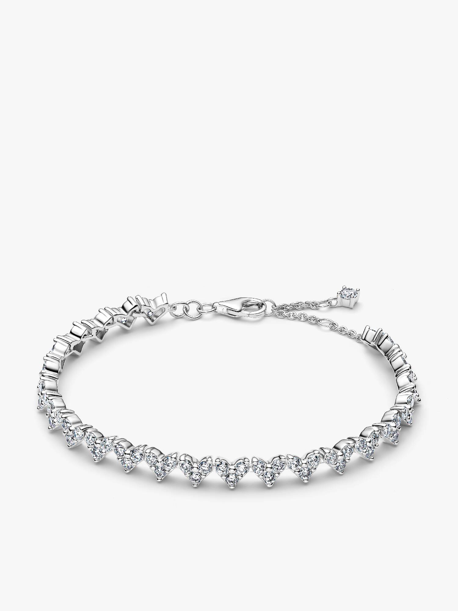 Tripple Steen Hart Armband