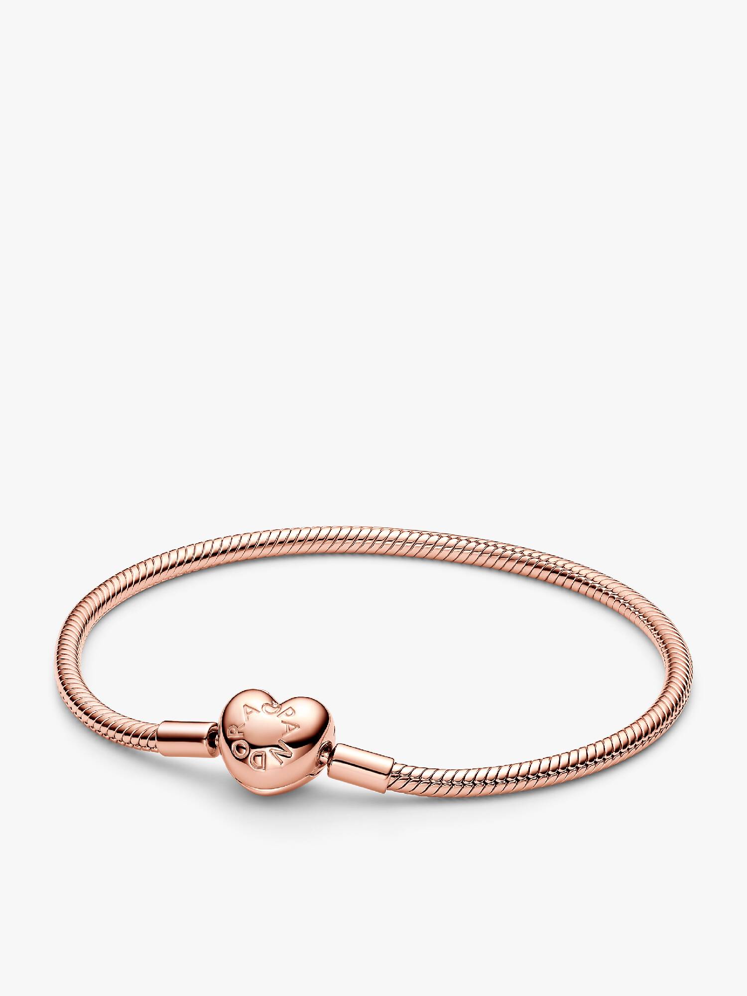 Pandora Moments slangenarmband met hartsluiting