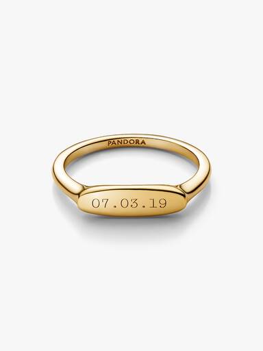 Ring met graveerbaar staafje