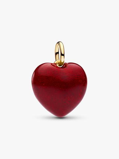 Rood Gezwollen Hart Hangende Bedel