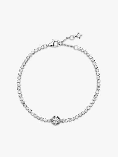 Sprankelende Halo Tennis Armband