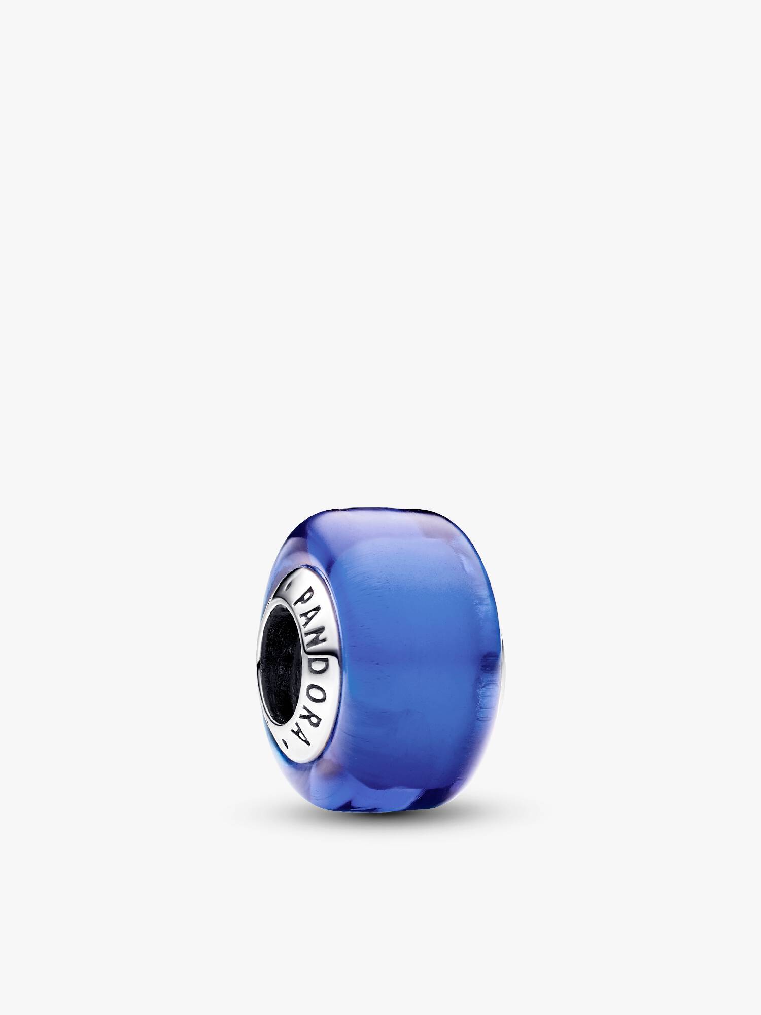 Blauwe minibedel van muranoglas
