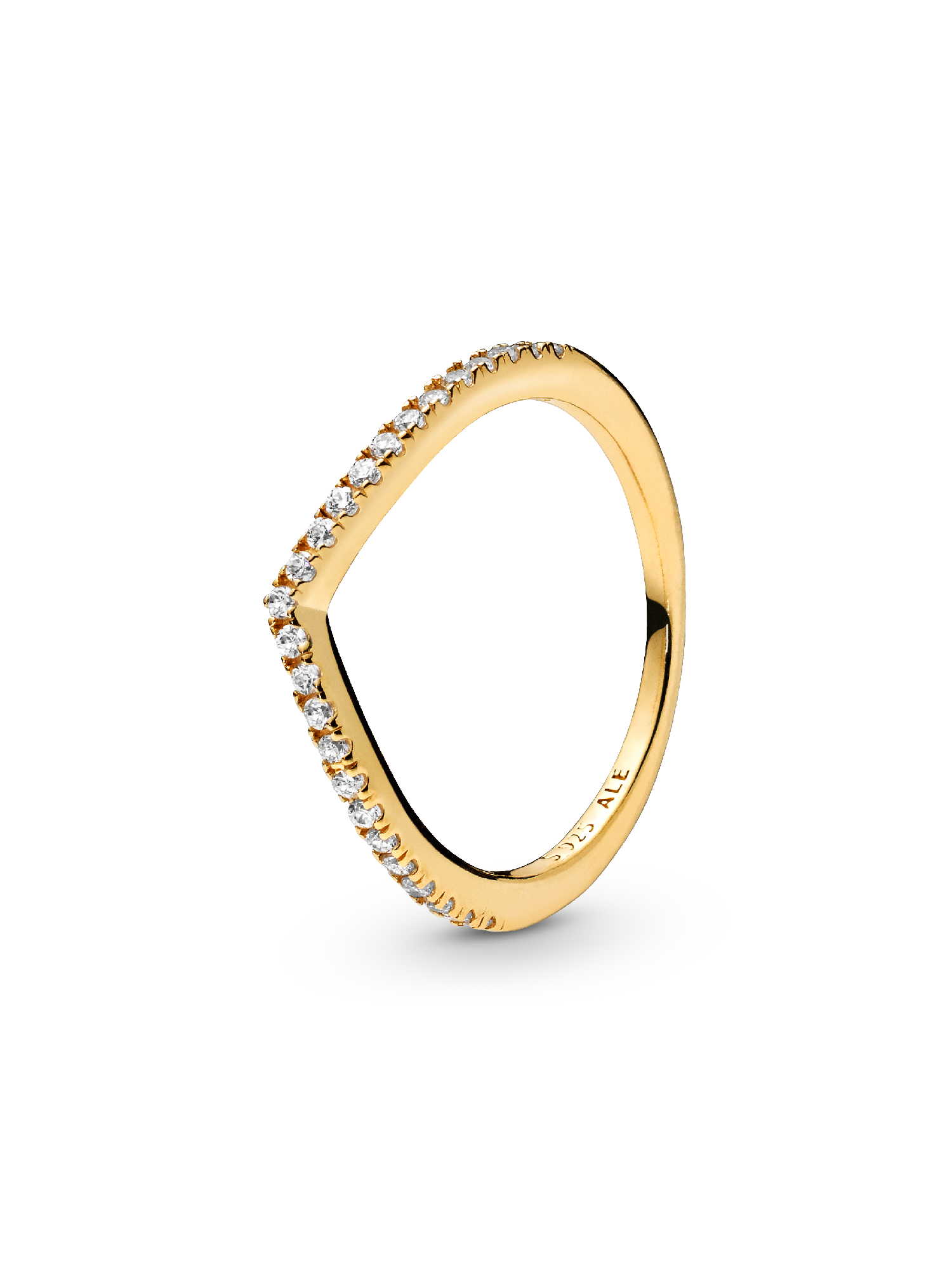 Sprankelende Wishbone Ring