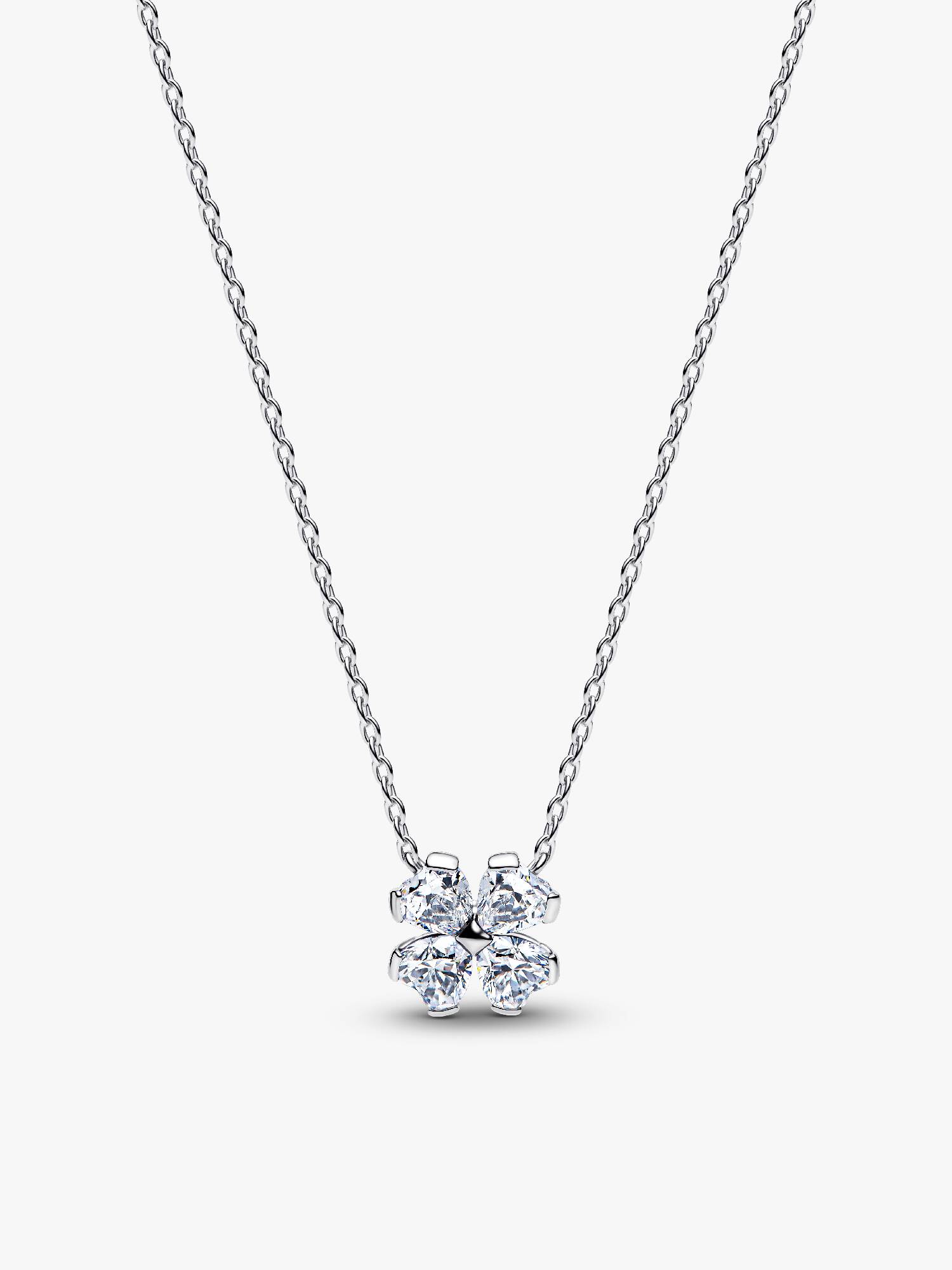 Sprankelend Klavertjevier Ketting met Hanger