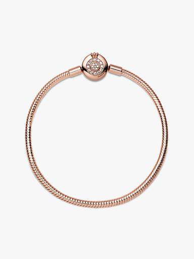 Pandora Moments Sprankelende Crown O Snake Chain Armband