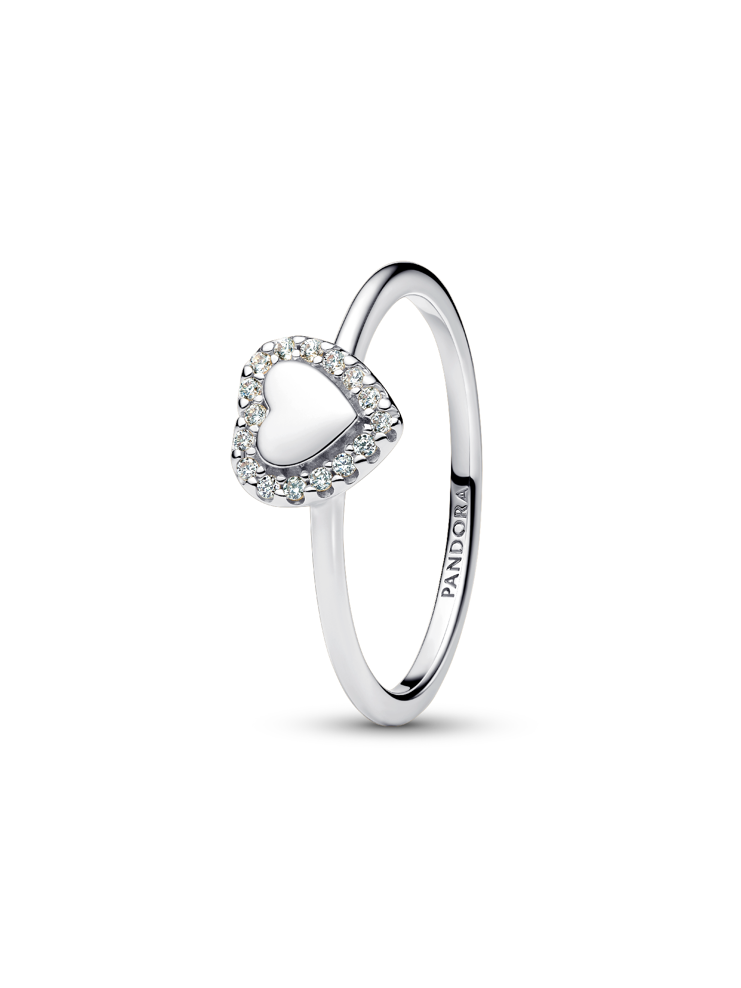 Graveerbaar Hart Halo Ring