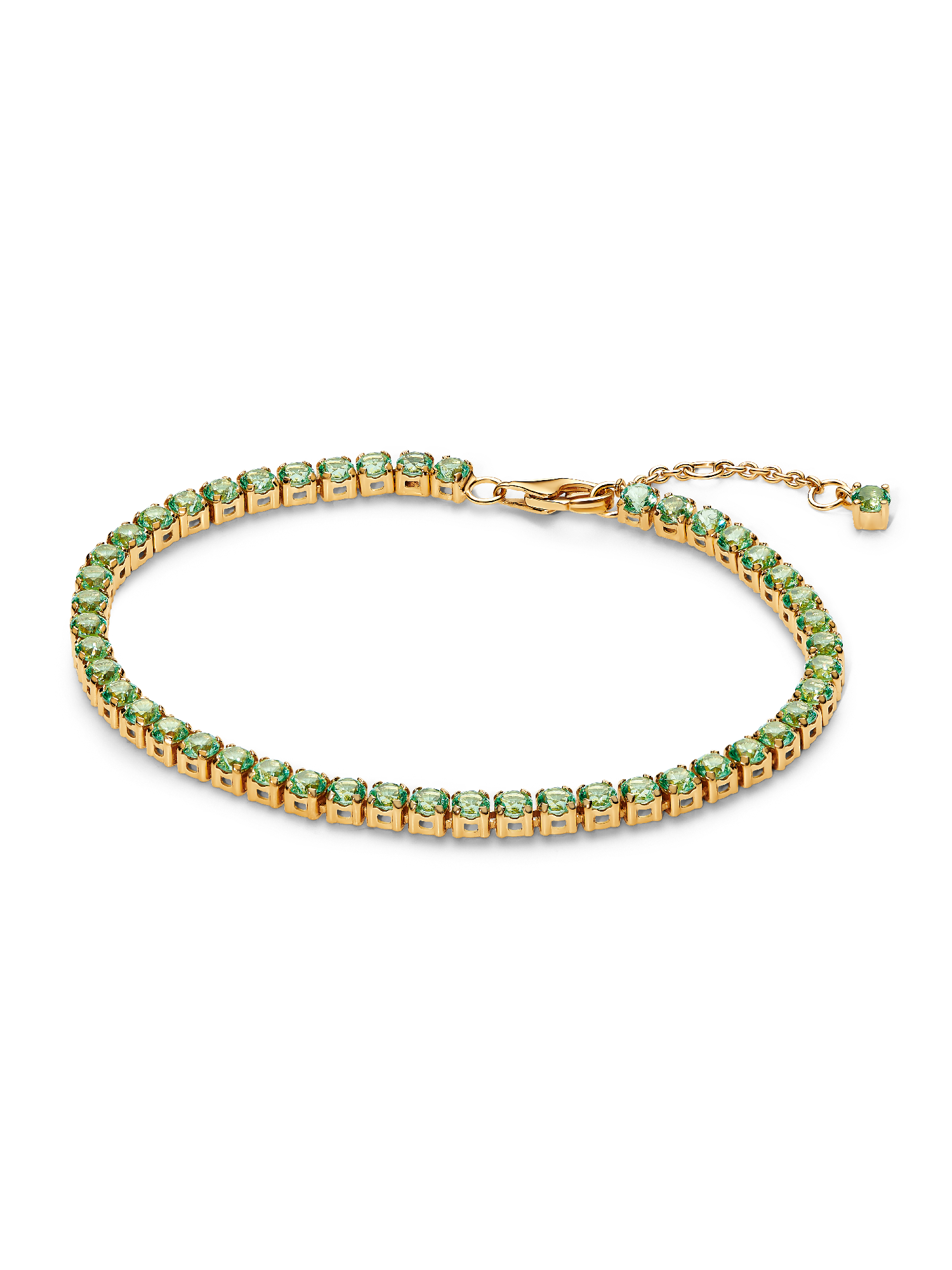 Sprankelende Groene Tennisarmband