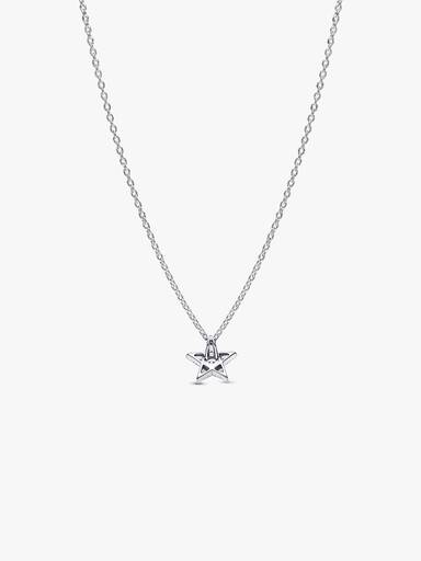 Sprankelende Stella Opengewerkte Ketting met Hanger