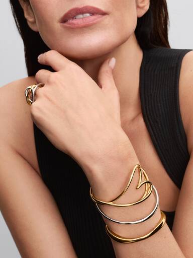 Organisch Gevormde Hart Bangle