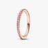 Sprankelende roze pavé bandring Sprankelende roze pavé bandring