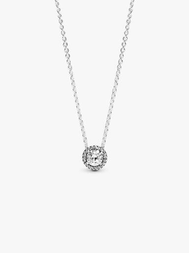 Ronde Sprankelende Stralenkrans Ketting