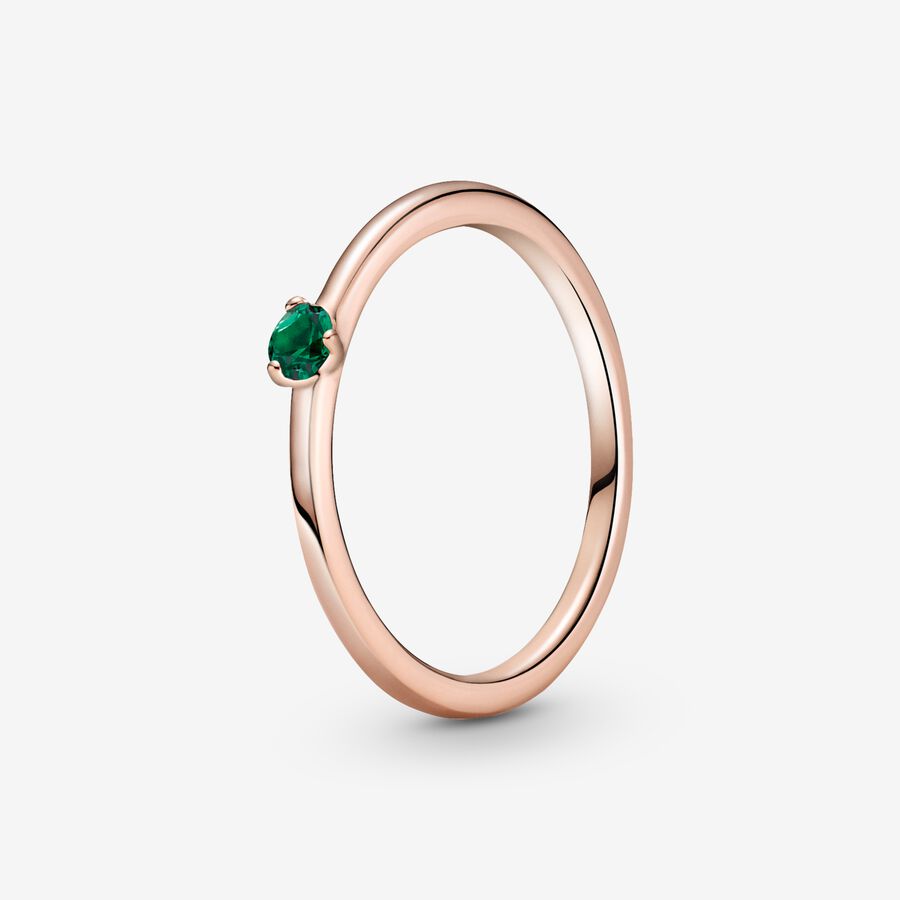 Green Solitaire Ring image number 0