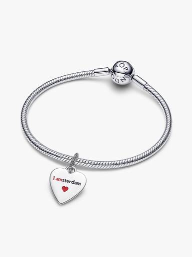 I love Amsterdam heart tag pendant