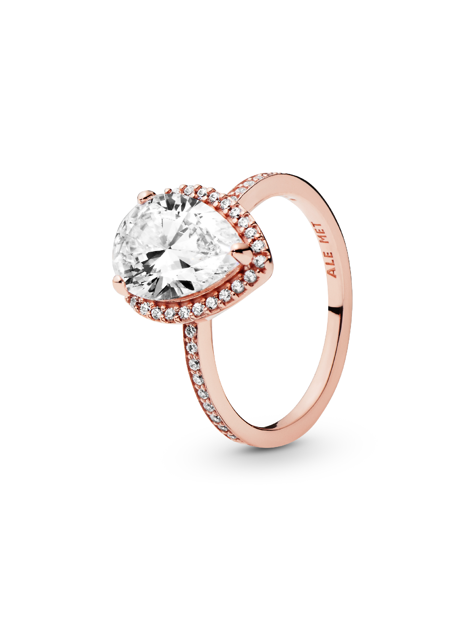 Sprankelende Traan Stralenkrans Ring
