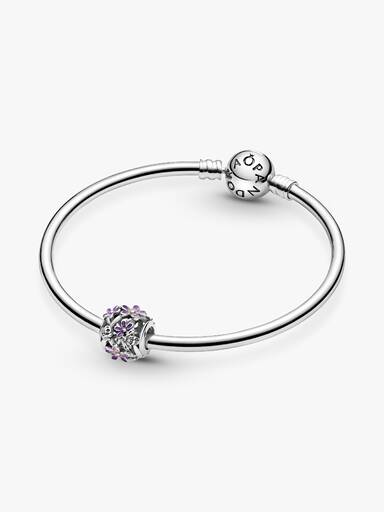 Openwork Paarse Madeliefjes Bedel