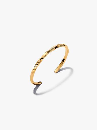 Gedraaide open bangle