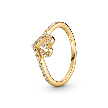 Pandora Timeless Sprankelend Hart Wishbone Ring