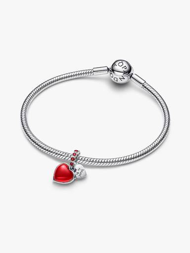 Rood Muranoglas Rood Hart Hangende Bedel