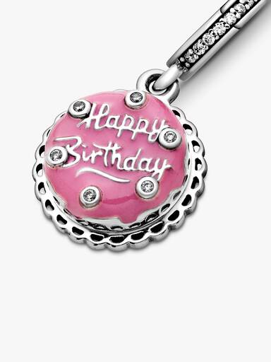 Pink Birthday Cake Hangende Bedel