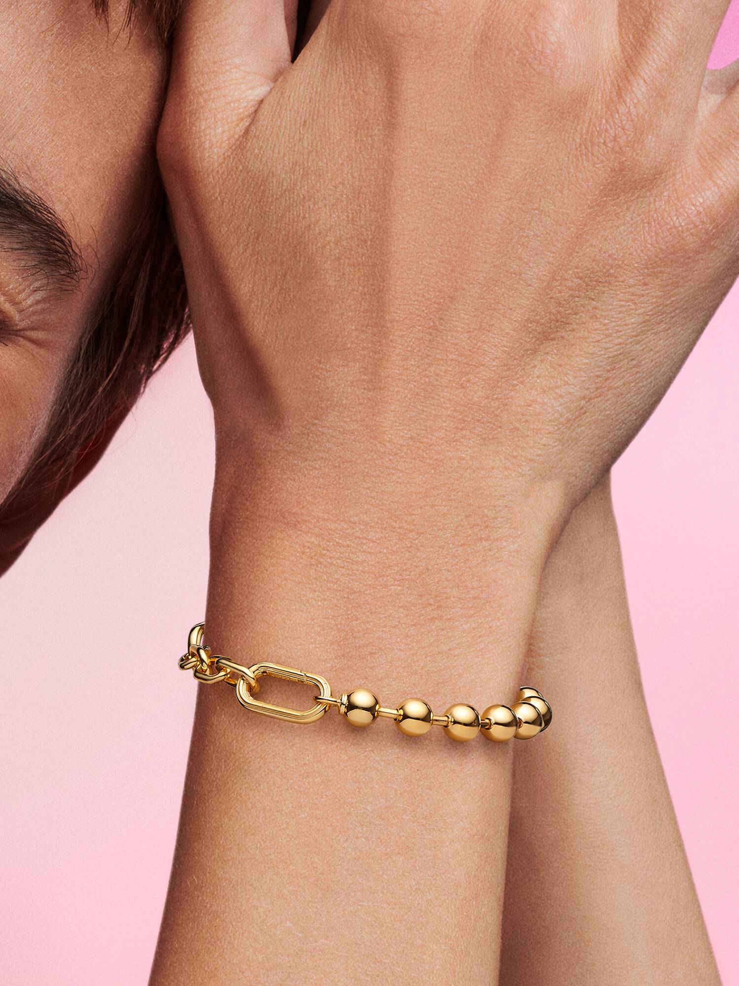Pandora ME metalen beads & schakelarmband