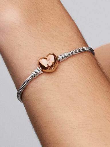 Moments Hart & Snake Chain Armband