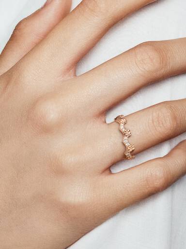 Bloemenkroon ring