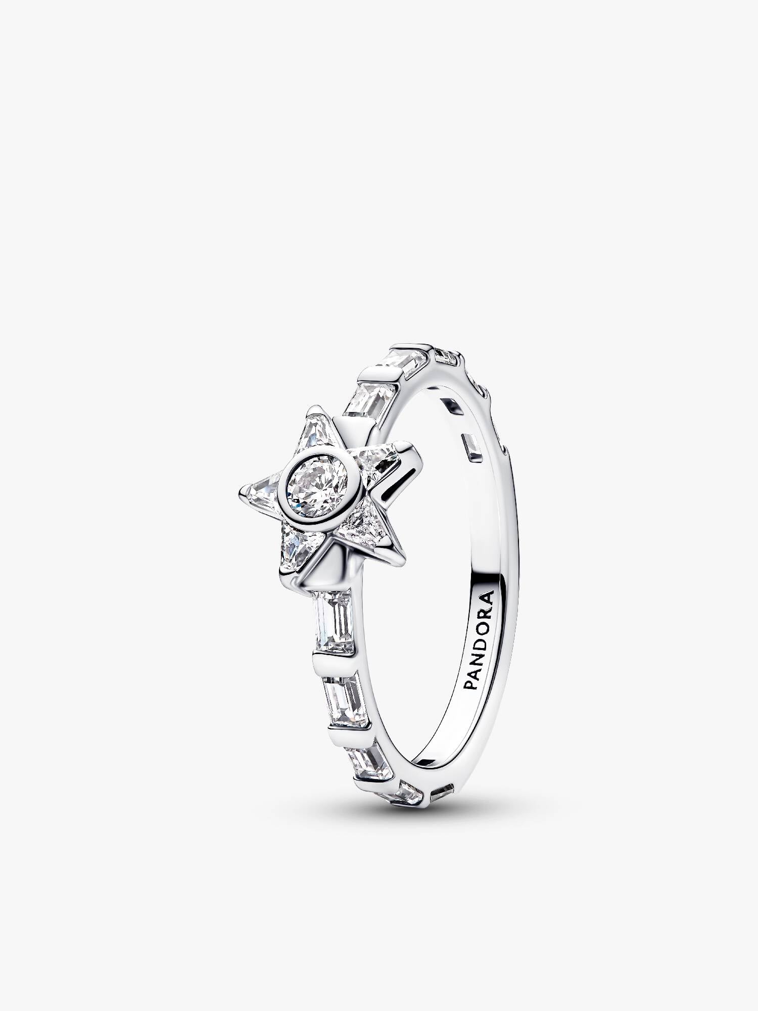 Sprankelende Stella Baguette Ring