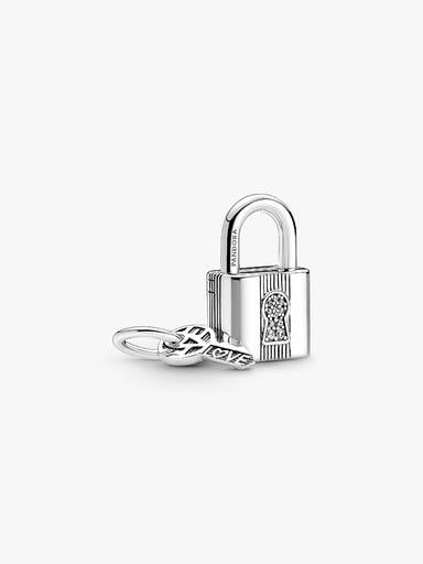 Hangslot en sleutel hangende bedel