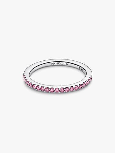 Sprankelende Roze Pavé Bandring