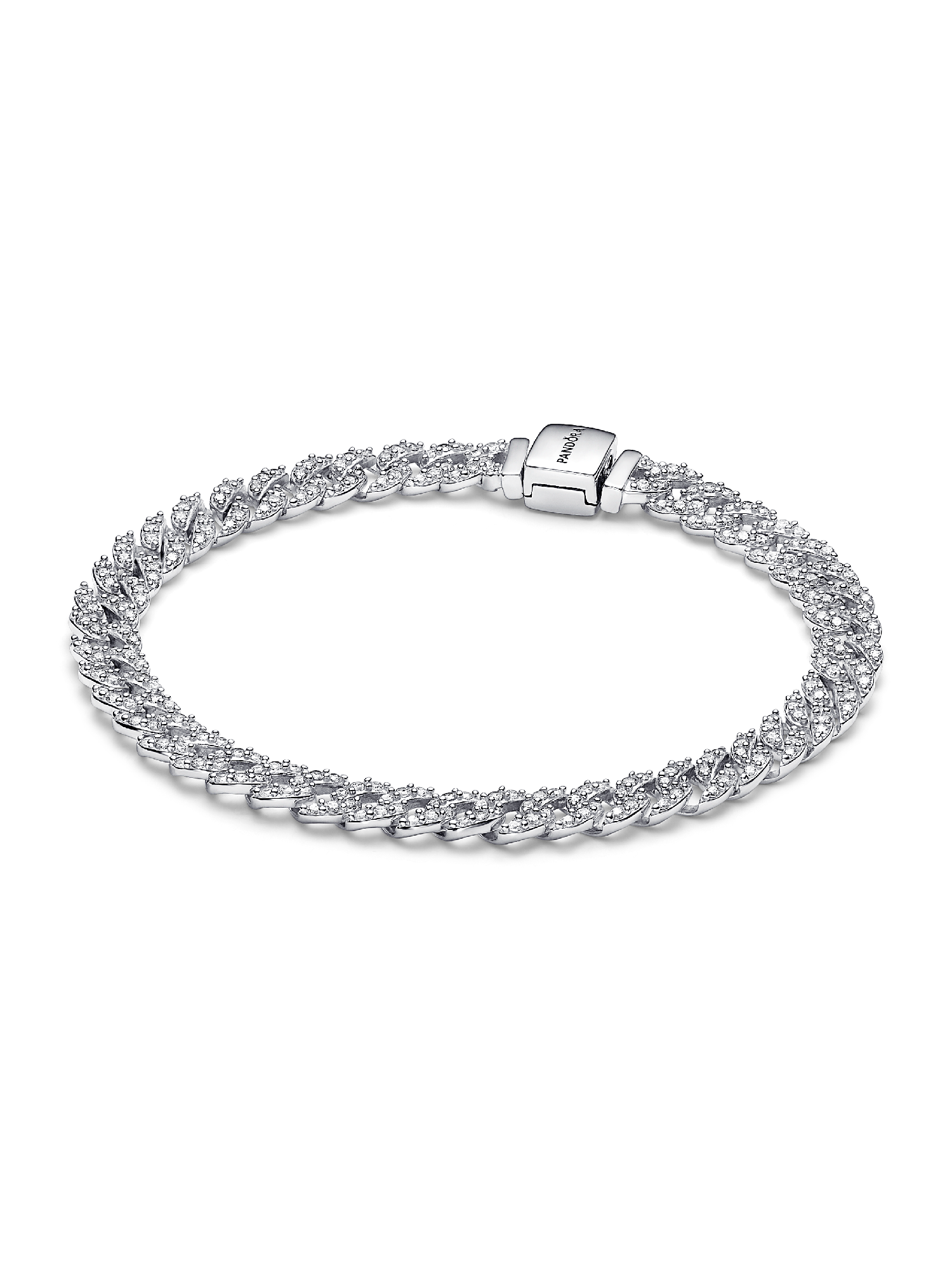 Pandora Timeless Pavé Cuban Schakelarmband