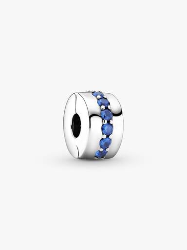 Blue Sparkle Clip Charm