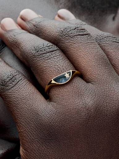 Pandora ME Halve Emaille Zegelring