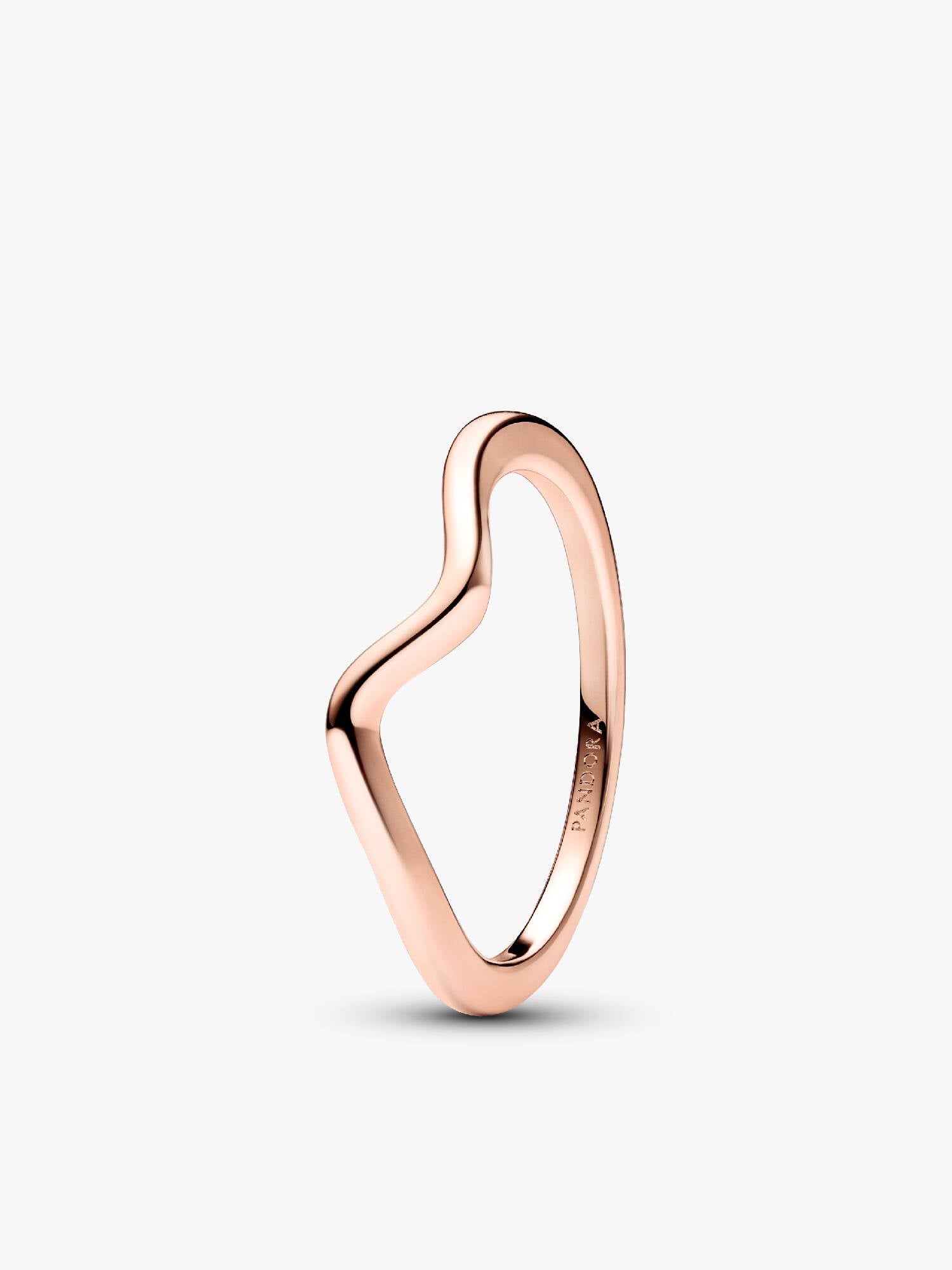 Gepolijste golvende ring