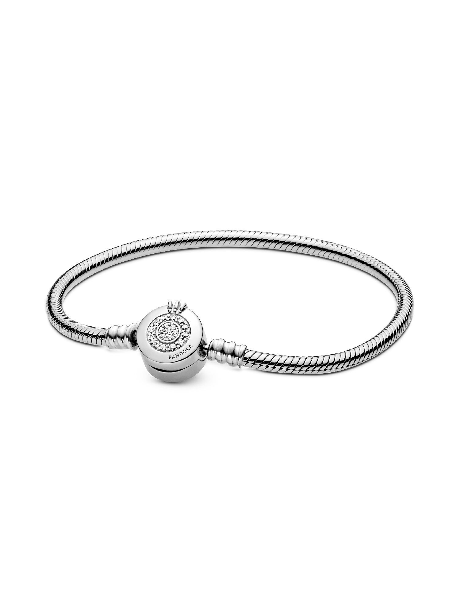 Pandora Moments Sprankelende Crown O Snake Chain Armband